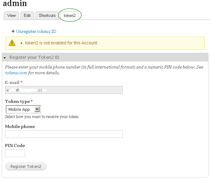 TOKEN2 | Simple two factor authentication