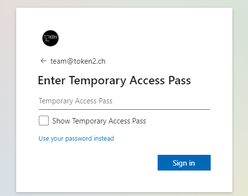 Office 365 - Protecting user accounts with FIDO2 keys (TAP method)