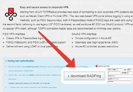 TOTPRadius - Installation and initial configuration