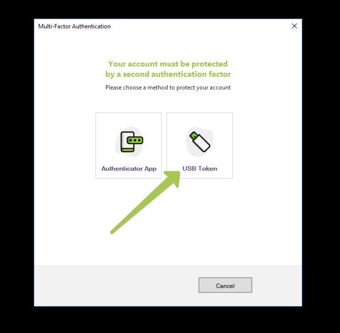 Enrolling and using Token2 USB Security keys with UserLock MFA